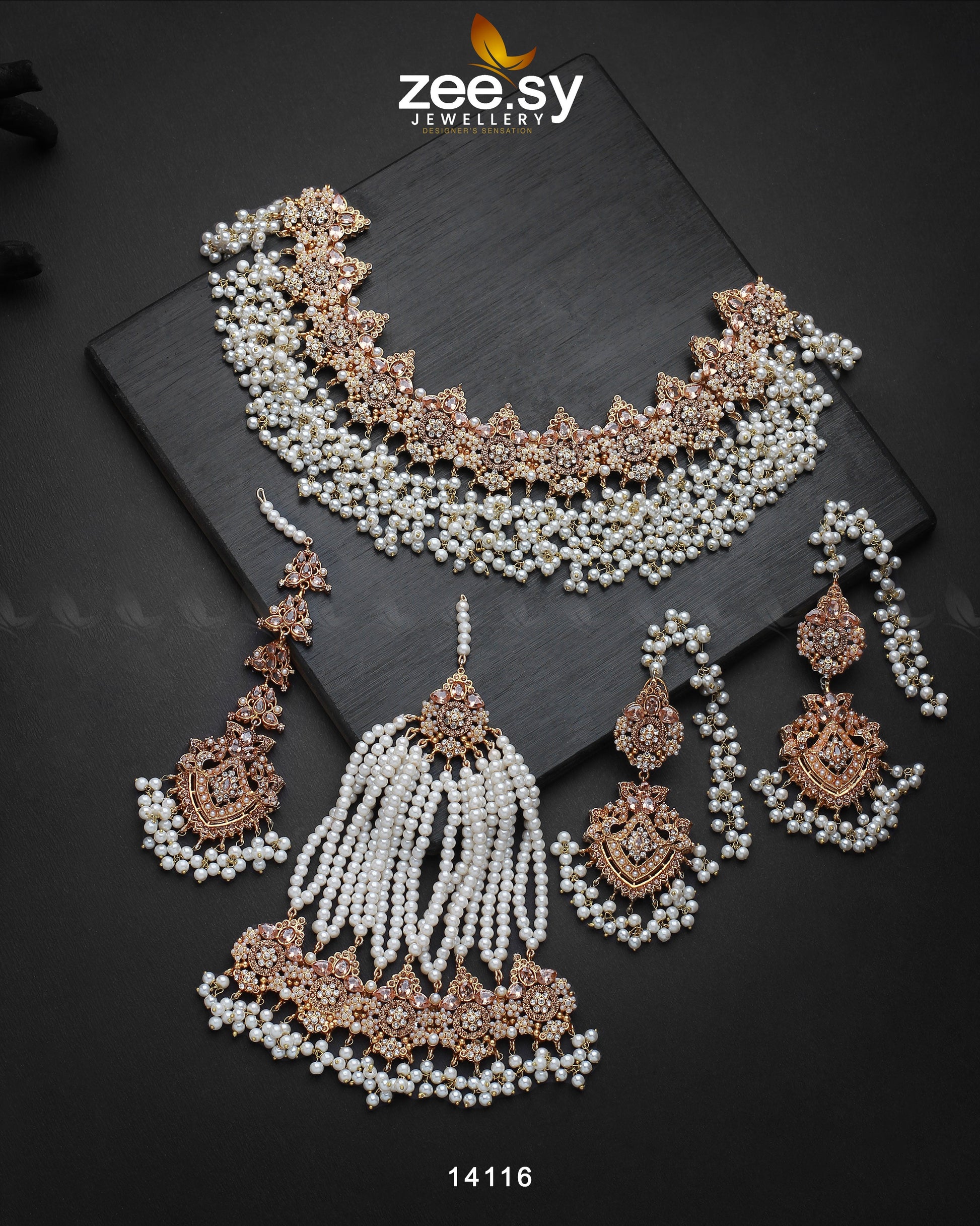 Aurum Bridal Set - by - Libasekhas UK - Registered Vendor of : Zeesy - 100% Original Designer Dresss
