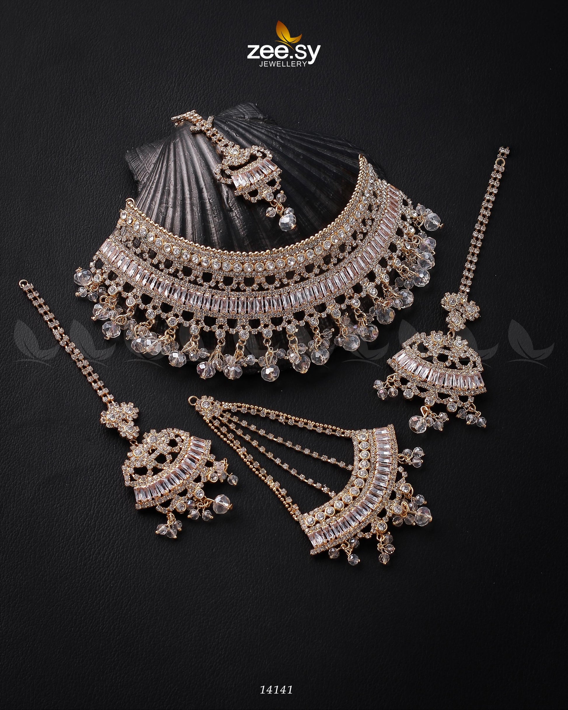 Starlit Bridal Set - by - Libasekhas UK - Registered Vendor of : Zeesy - 100% Original Designer Dresss