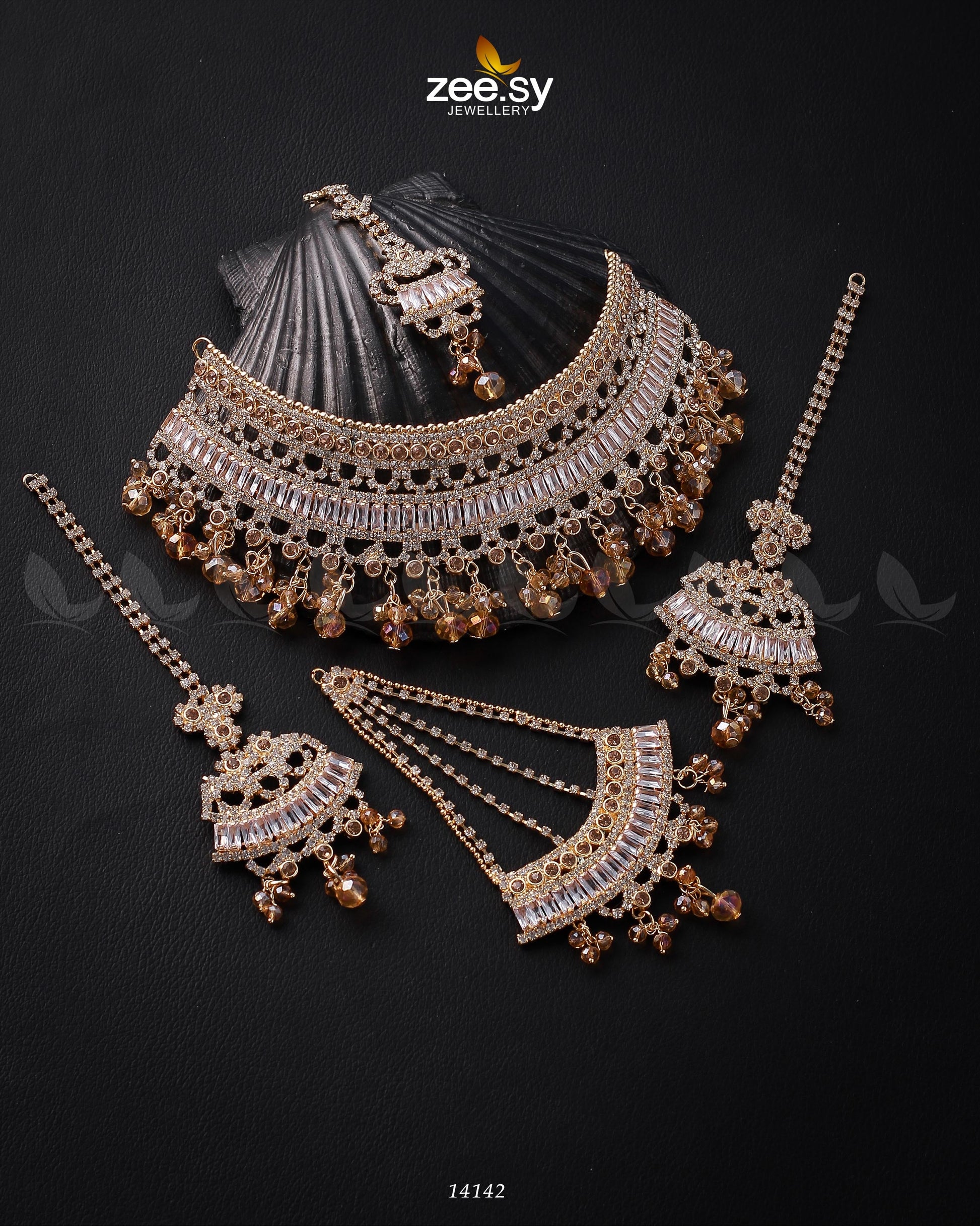 Starlit Bridal Set - by - Libasekhas UK - Registered Vendor of : Zeesy - 100% Original Designer Dresss