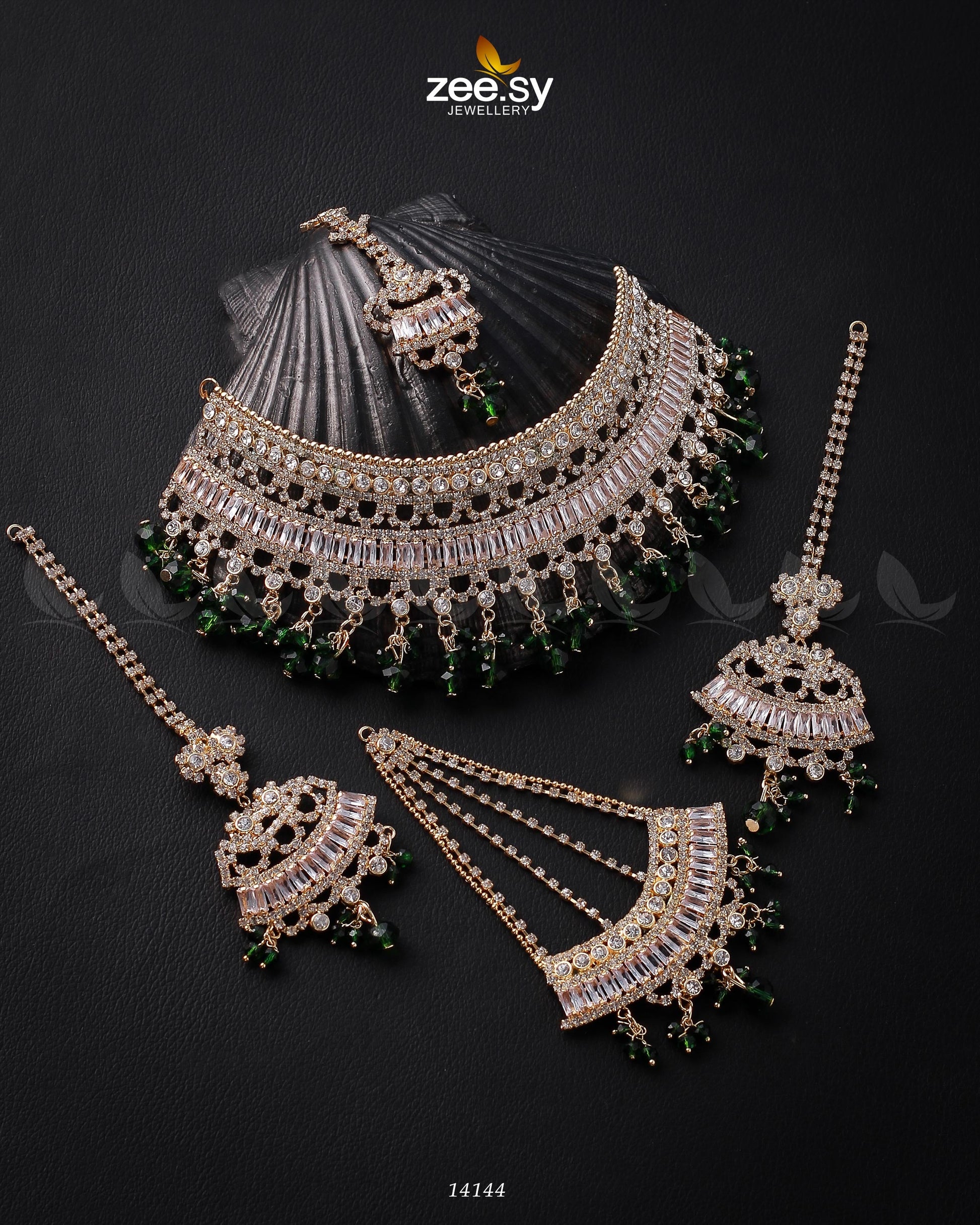 Starlit Bridal Set - by - Libasekhas UK - Registered Vendor of : Zeesy - 100% Original Designer Dresss