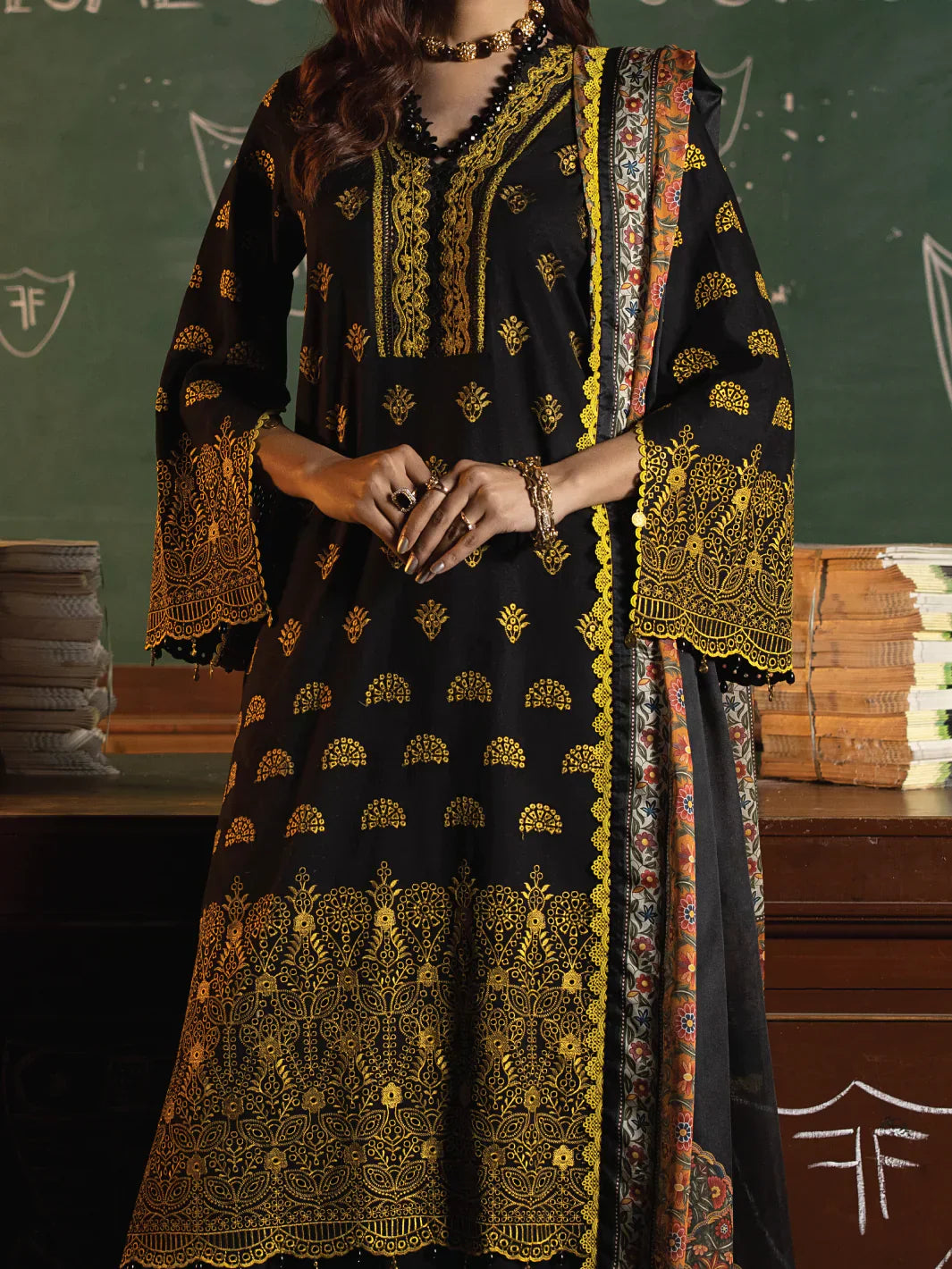 Faiza Faisal | Maya Luxury Lawn | Clara - by - Libasekhas UK - Registered Vendor of : Faiza Faisal - 100% Original Designer Dresss