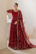 Iznik | Chinnon Chiffon | CC-49 Embroidered Net - by - Libasekhas UK - Registered Vendor of : Iznik - 100% Original Designer Dresss
