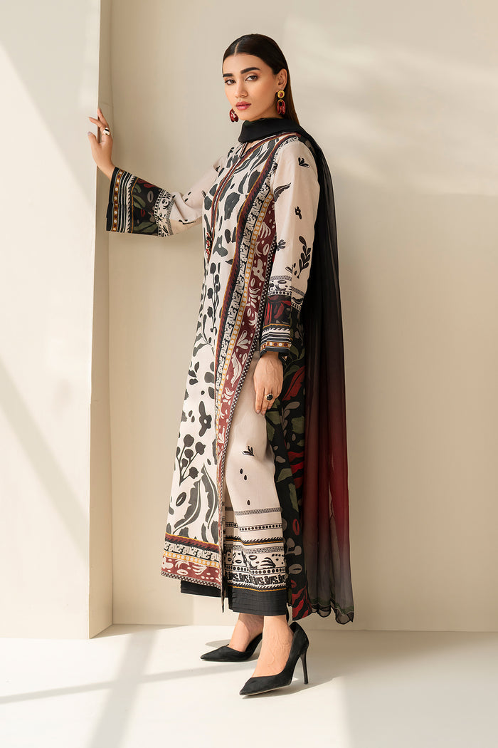 Baroque | Luxury Pret Summer | UF-4199 - by Libasekhas UK - Registered Vendor of : Baroque - 100% Original Designer Dress