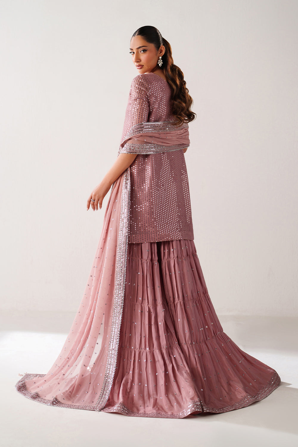 Baroque | Formals Collection | EMBROIDERED CHIFFON UF-4388 - by Libasekhas UK - Registered Vendor of : Baroque - 100% Original Designer Dress