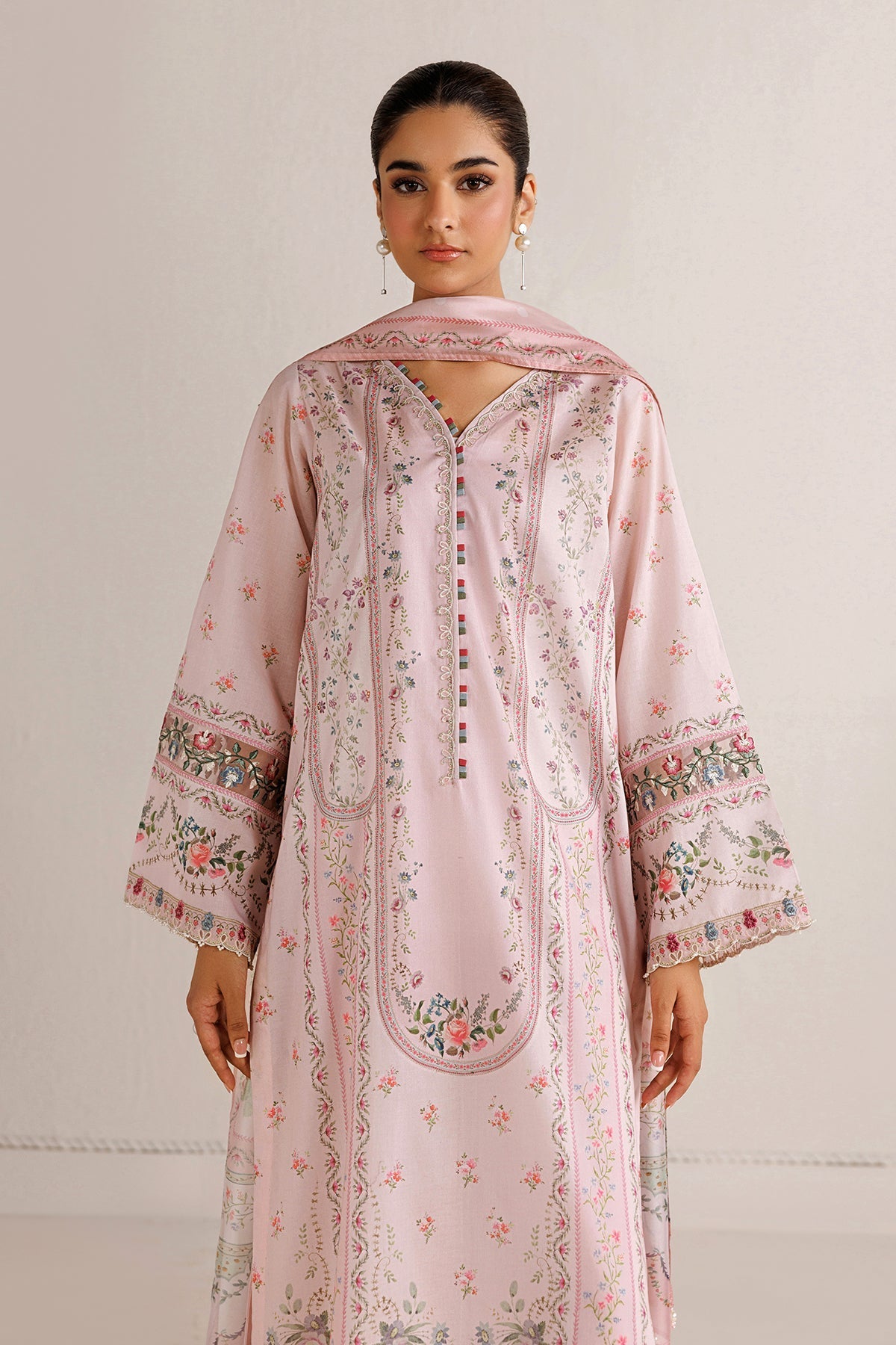 Baroque | Luxury Summer Pret |  UF-4513 - by Libasekhas UK - Registered Vendor of : Baroque - 100% Original Designer Dress