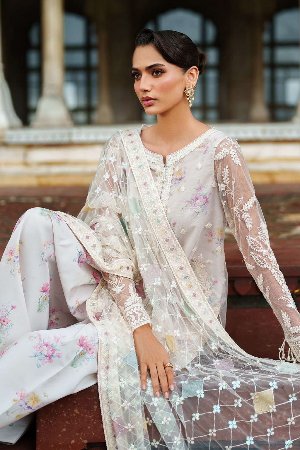 Iznik | Festive Formal | UE-534 Embroidered Net - by Libasekhas UK - Registered Vendor of : Iznik - 100% Original Designer Dress
