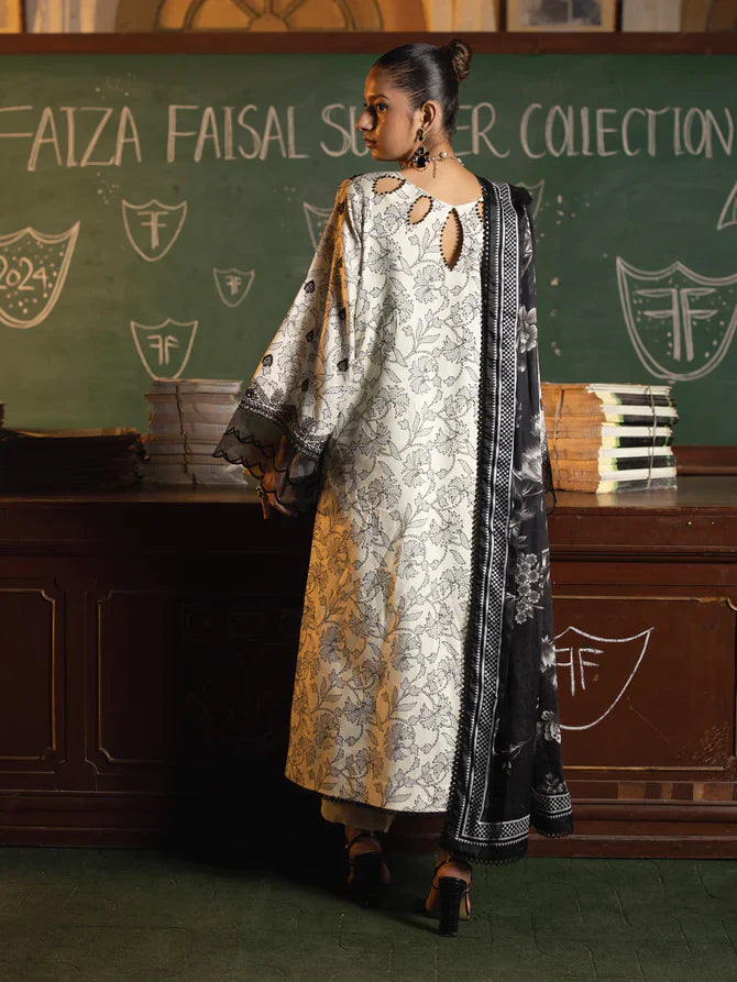 Faiza Faisal | Maya Luxury Lawn | Deniz - by - Libasekhas UK - Registered Vendor of : Faiza Faisal - 100% Original Designer Dresss