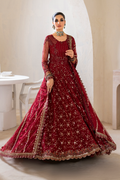 Iznik | Chinnon Chiffon | CC-49 Embroidered Net - by - Libasekhas UK - Registered Vendor of : Iznik - 100% Original Designer Dresss