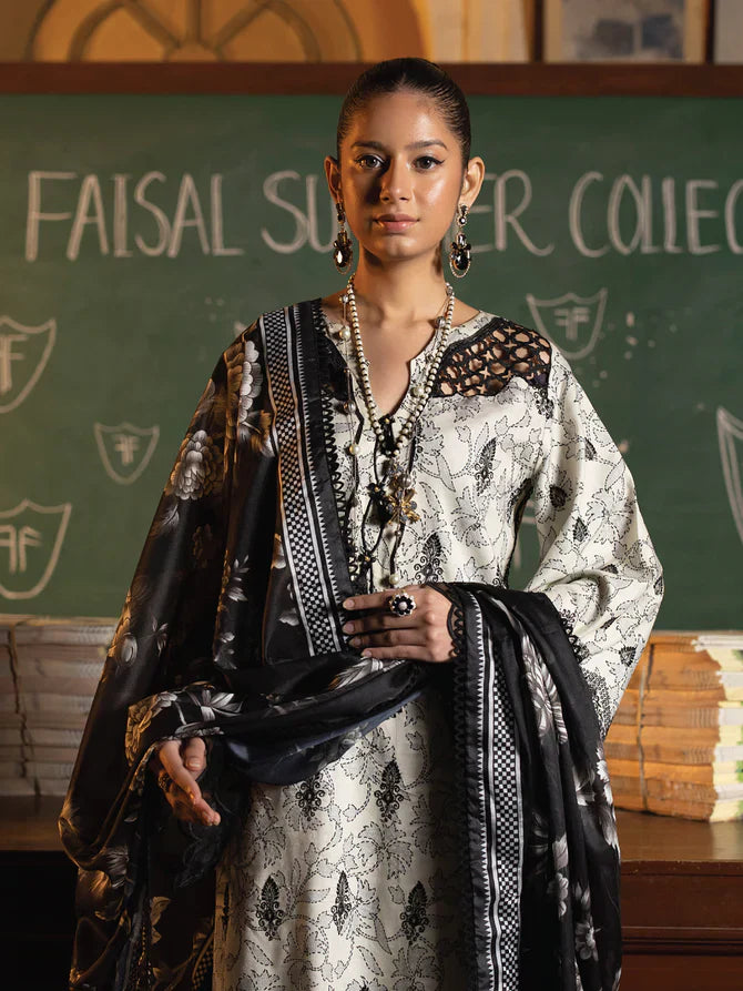 Faiza Faisal | Maya Luxury Lawn | Deniz - by - Libasekhas UK - Registered Vendor of : Faiza Faisal - 100% Original Designer Dresss