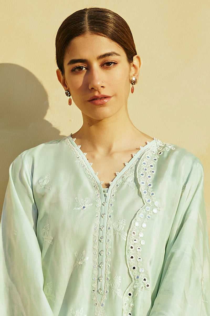 Cross Stitch | Premium Lawn 24 | WHISPER MINT - by - Libasekhas UK - Registered Vendor of : Cross Stitch - 100% Original Designer Dresss
