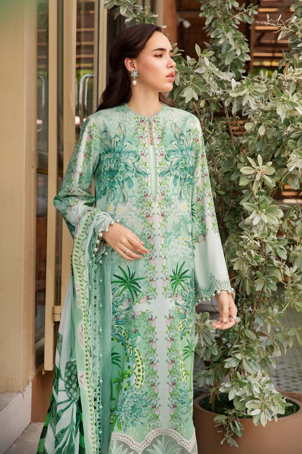 Maria B | M Prints 25 | MPT-2514-A - by - Libasekhas UK - Registered Vendor of : Maria B - 100% Original Designer Dresss