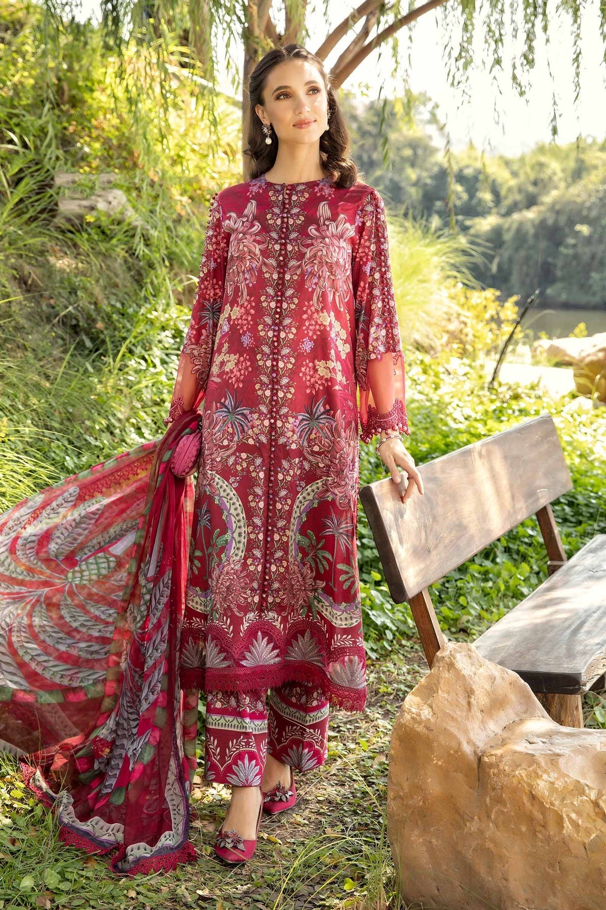 Maria B | M Prints 25 | MPT-2514-B - Ladies Clothes -  Libasekhas