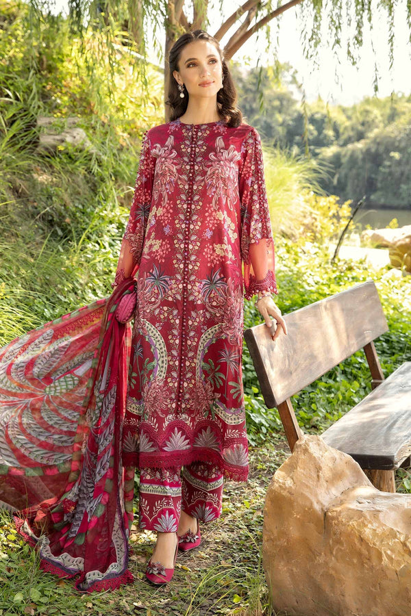 Maria B | M Prints 25 | MPT-2514-B - by - Libasekhas UK - Registered Vendor of : Maria B - 100% Original Designer Dresss