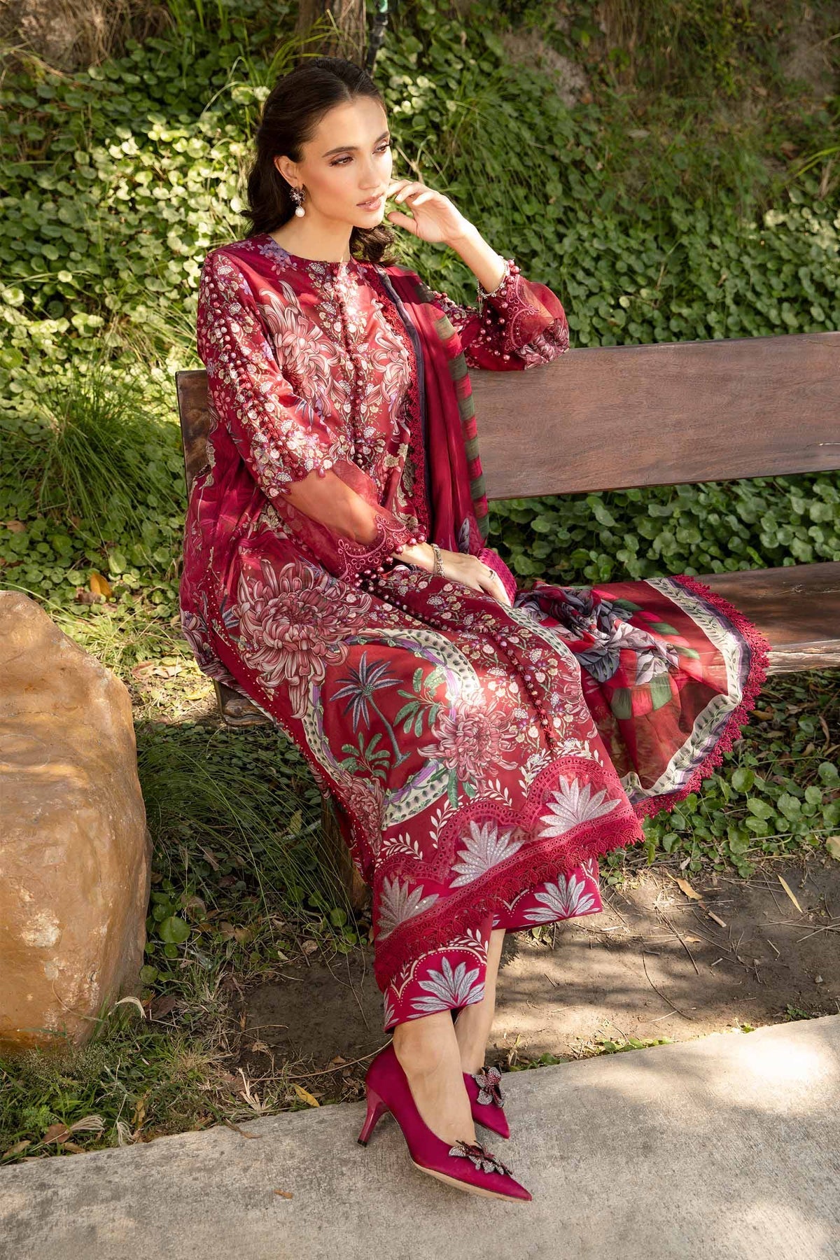 Maria B | M Prints 25 | MPT-2514-B - Ladies Clothes -  Libasekhas