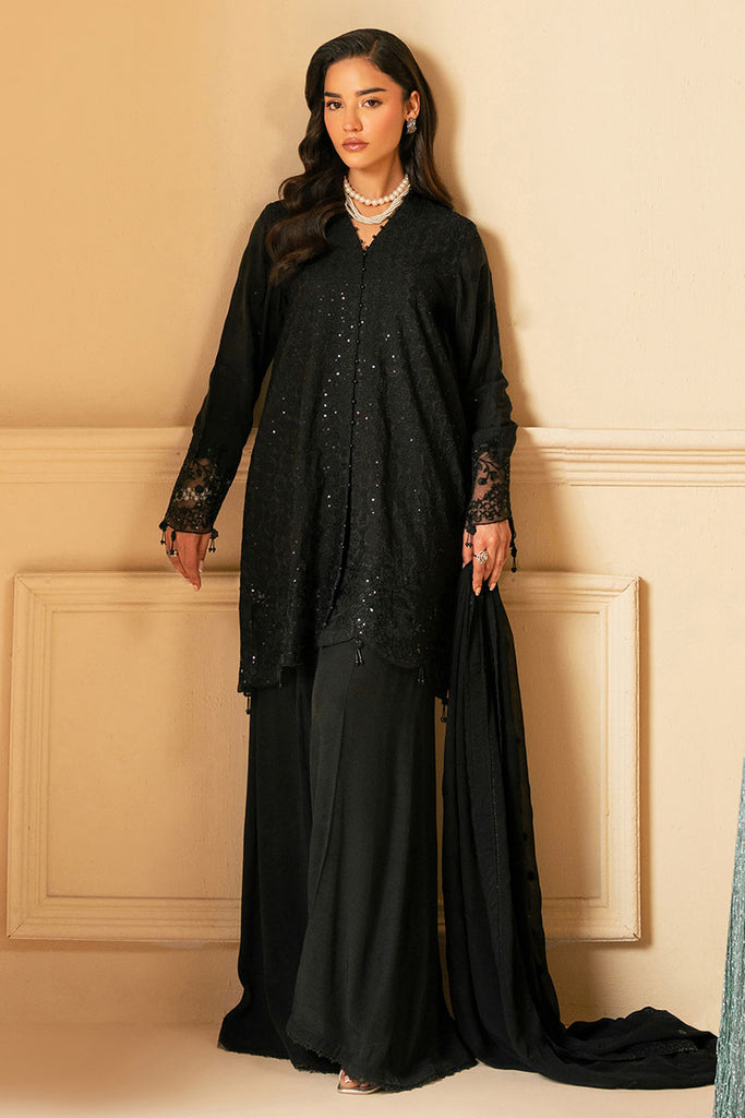 Cross Stitch | Luxe Atelier 25 | RAVEN HAZE - by - Libasekhas UK - Registered Vendor of : Cross Stitch - 100% Original Designer Dresss