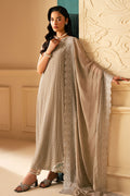 Cross Stitch | Luxe Atelier 25 | FEATHER GREY - by - Libasekhas UK - Registered Vendor of : Cross Stitch - 100% Original Designer Dresss