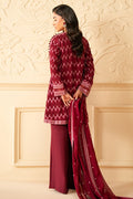 Cross Stitch | Luxe Atelier 25 | BURGUNDY BLISS - by - Libasekhas UK - Registered Vendor of : Cross Stitch - 100% Original Designer Dresss
