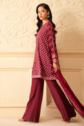 Cross Stitch | Luxe Atelier 25 | BURGUNDY BLISS - by - Libasekhas UK - Registered Vendor of : Cross Stitch - 100% Original Designer Dresss