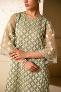 Cross Stitch | Luxe Atelier 25 | MINTED SAGE - by - Libasekhas UK - Registered Vendor of : Cross Stitch - 100% Original Designer Dresss