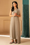 Cross Stitch | Luxe Atelier 25 | FEATHER GREY - by - Libasekhas UK - Registered Vendor of : Cross Stitch - 100% Original Designer Dresss