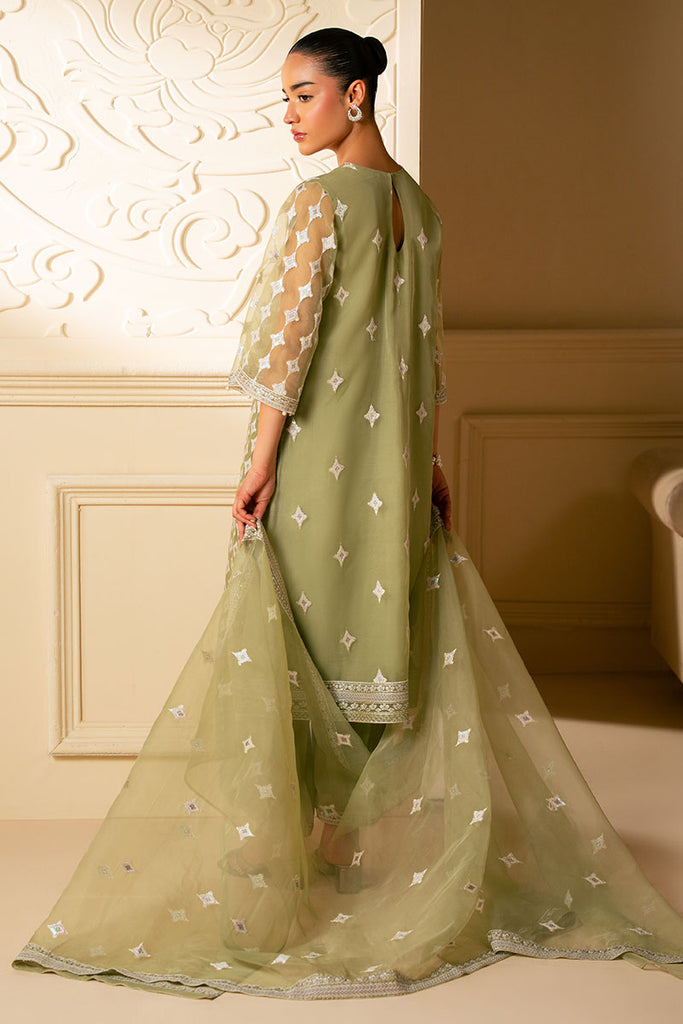 Cross Stitch | Luxe Atelier 25 | MINTED SAGE - by - Libasekhas UK - Registered Vendor of : Cross Stitch - 100% Original Designer Dresss
