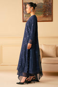 Cross Stitch | Luxe Atelier 25 | INDIGO BLUE - by - Libasekhas UK - Registered Vendor of : Cross Stitch - 100% Original Designer Dresss