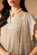 Cross Stitch | Luxe Atelier 25 | FEATHER GREY - by - Libasekhas UK - Registered Vendor of : Cross Stitch - 100% Original Designer Dresss