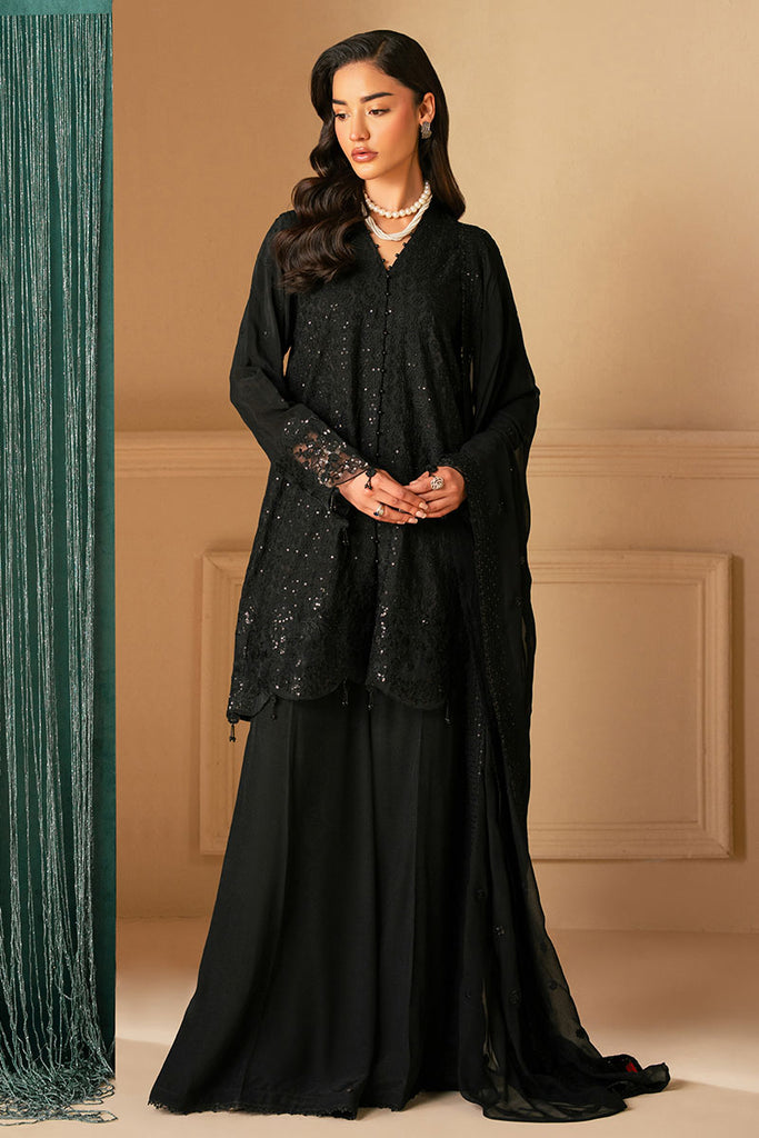 Cross Stitch | Luxe Atelier 25 | RAVEN HAZE - by - Libasekhas UK - Registered Vendor of : Cross Stitch - 100% Original Designer Dresss