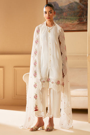 Cross Stitch | Luxe Atelier 25 | WHITE WHISPER - by - Libasekhas UK - Registered Vendor of : Cross Stitch - 100% Original Designer Dresss