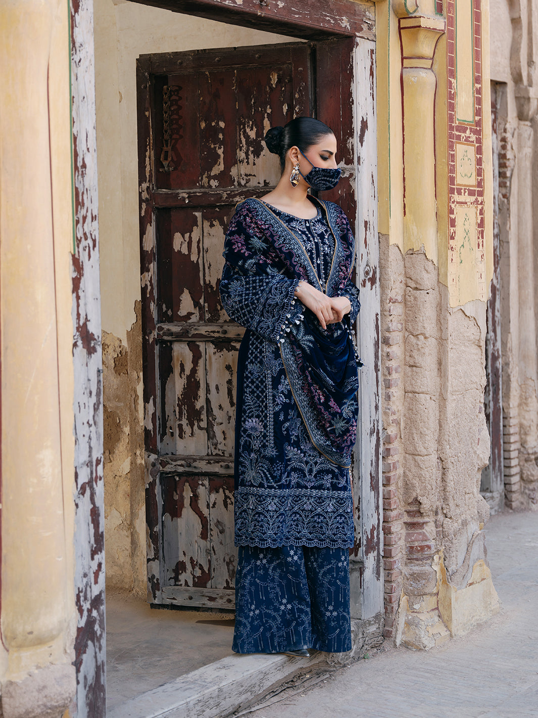 Flossie | Siara Velvet Formals | V-106 - A - by - Libasekhas UK - Registered Vendor of : Flossie - 100% Original Designer Dresss