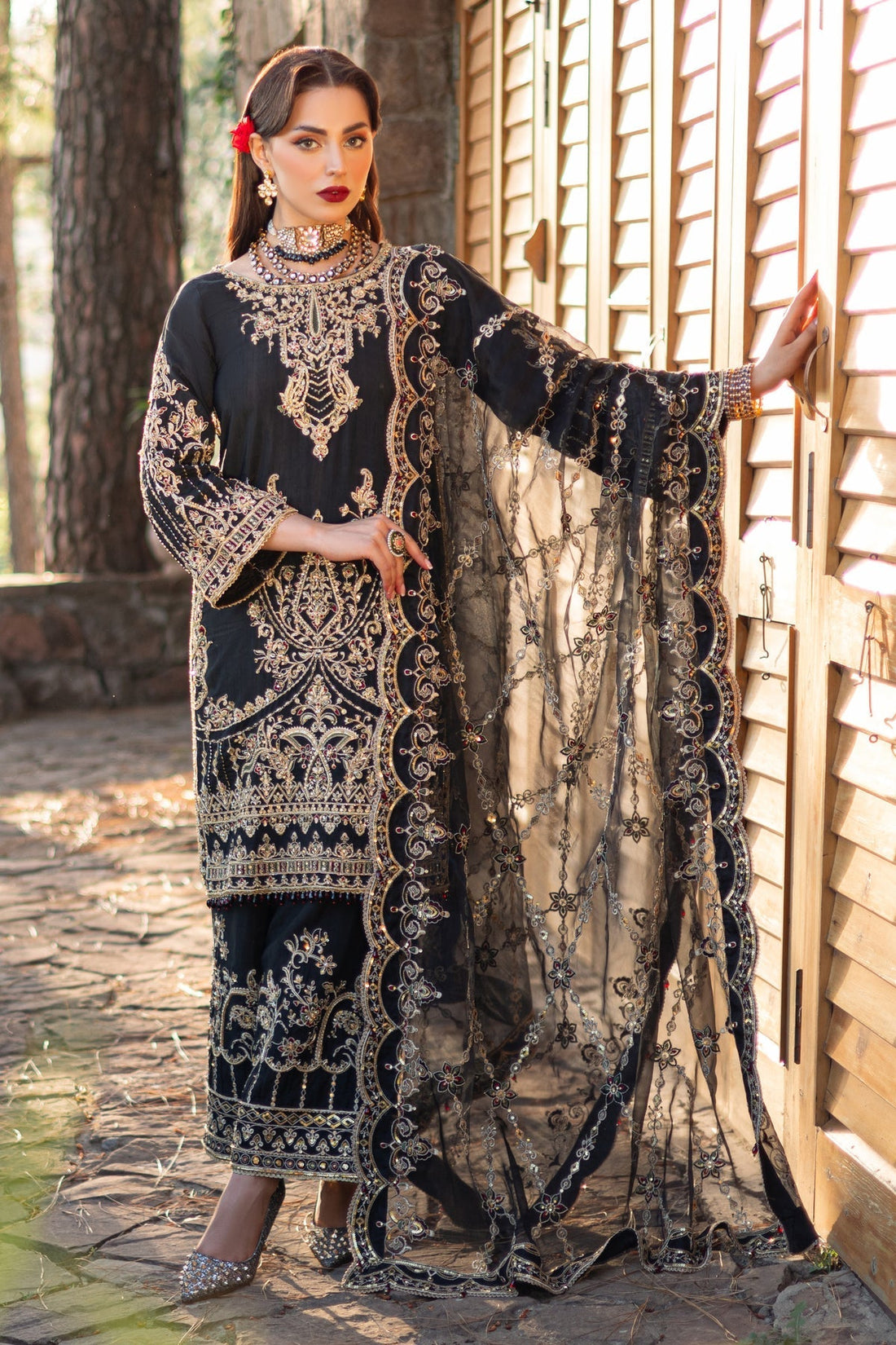 Naqshi | Samarkand Wedding Formals | Qamar - by - Libasekhas UK - Registered Vendor of : Naqshi - 100% Original Designer Dresss