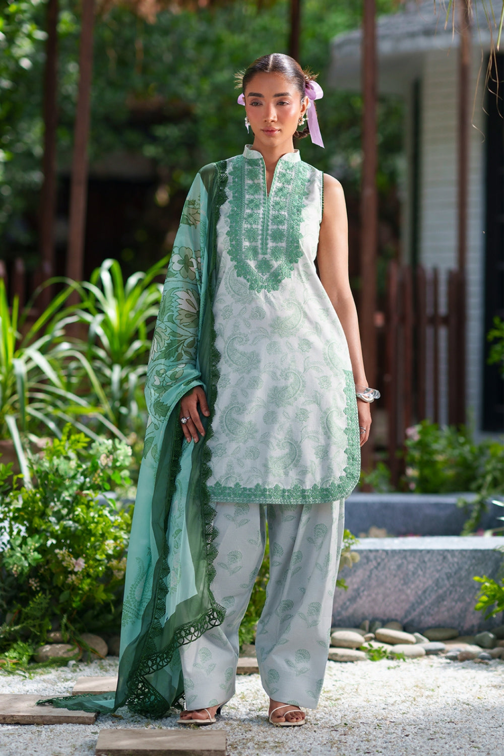 Saira Rizwan | Laanem SS 26 | ZAREEN-B-SRL26-06 - by Libasekhas UK - Registered Vendor of : Saira Rizwan - 100% Original Designer Dress