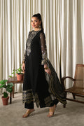 Neeshay | Ready to Wear Chiffon | RTW-CHFN-03 Black - by Libasekhas UK - Registered Vendor of : Neeshay - 100% Original Designer Dress