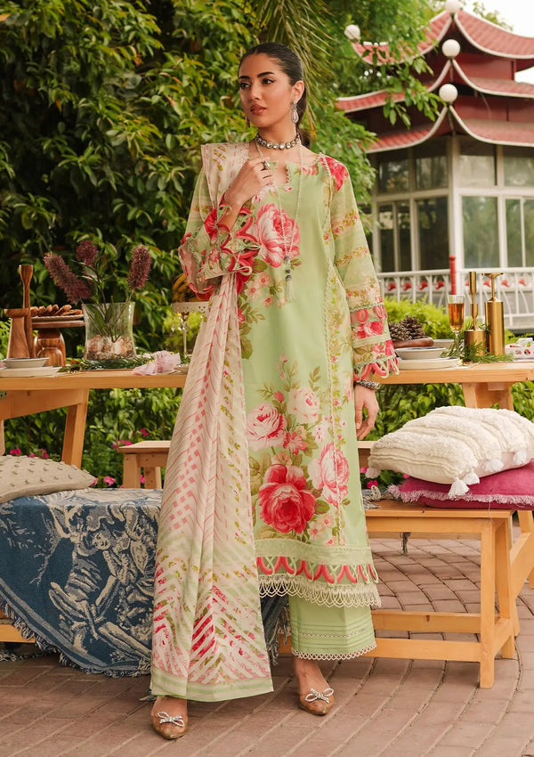 Elaf Premium | Printed Collection 24 | EEP-05A - Mint To Be - by - Libasekhas UK - Registered Vendor of : Elaf Premium - 100% Original Designer Dresss