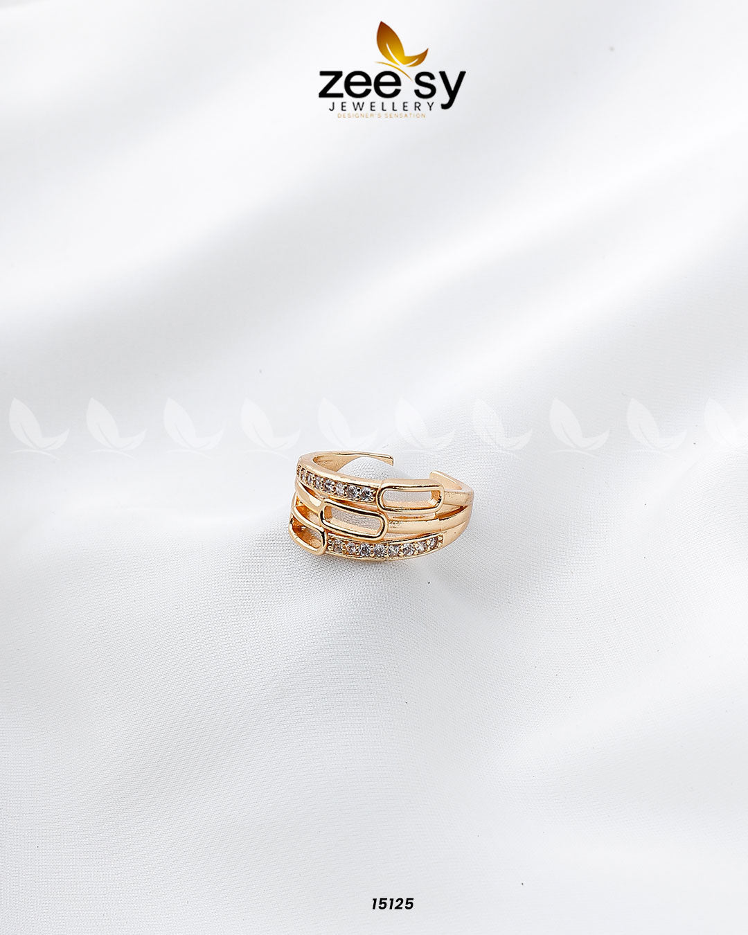 Edgy Ring - by - Libasekhas UK - Registered Vendor of : Zeesy - 100% Original Designer Dresss