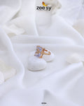 Butterfly Ring - by - Libasekhas UK - Registered Vendor of : Zeesy - 100% Original Designer Dresss