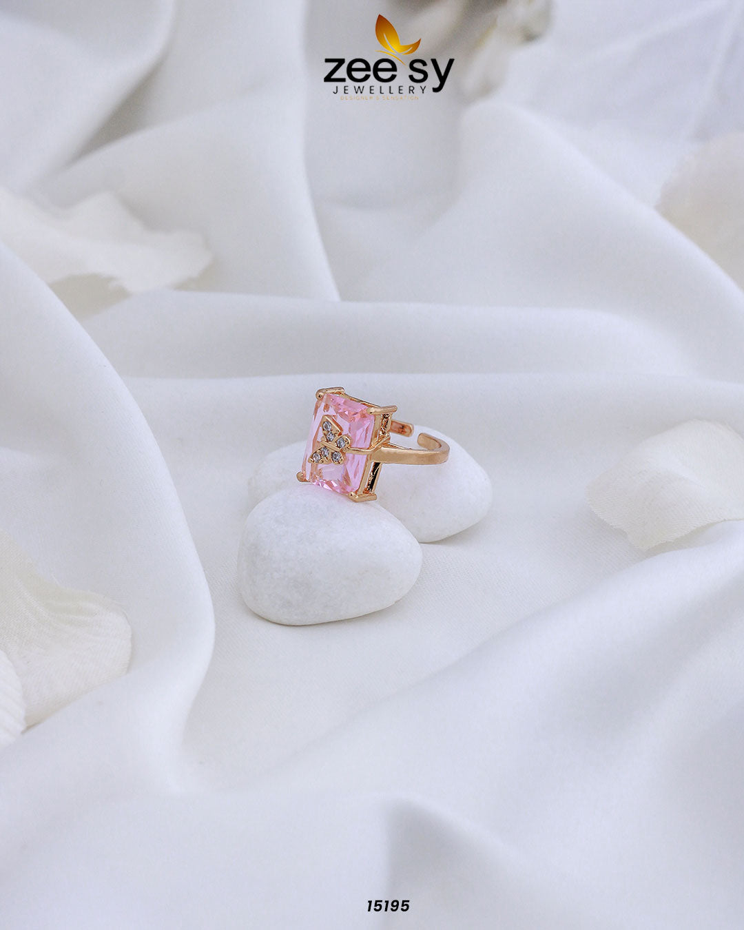 Butterfly Ring - by - Libasekhas UK - Registered Vendor of : Zeesy - 100% Original Designer Dresss