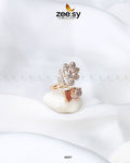 Delicate Leaf Ring - by - Libasekhas UK - Registered Vendor of : Zeesy - 100% Original Designer Dresss