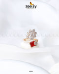 Delicate Leaf Ring - by - Libasekhas UK - Registered Vendor of : Zeesy - 100% Original Designer Dresss