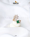 Delicate Leaf Ring - by - Libasekhas UK - Registered Vendor of : Zeesy - 100% Original Designer Dresss