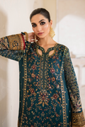Iznik | Chinnon Chiffon | CC-46 Embroidered Chiffon - by - Libasekhas UK - Registered Vendor of : Iznik - 100% Original Designer Dresss