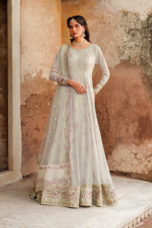 Iznik | Festive Formal | UE-551 Printed Chiffon - by Libasekhas UK - Registered Vendor of : Iznik - 100% Original Designer Dress