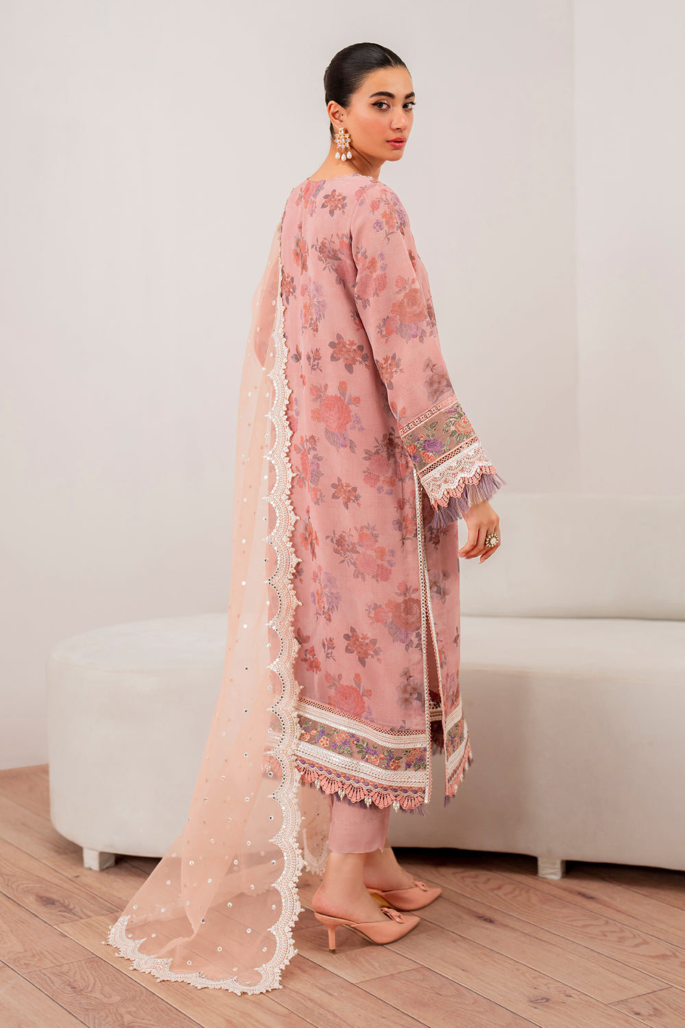 Baroque | Formals Collection | EMBROIDERED CHIFFON UF-705 - by Libasekhas UK - Registered Vendor of : Baroque - 100% Original Designer Dress