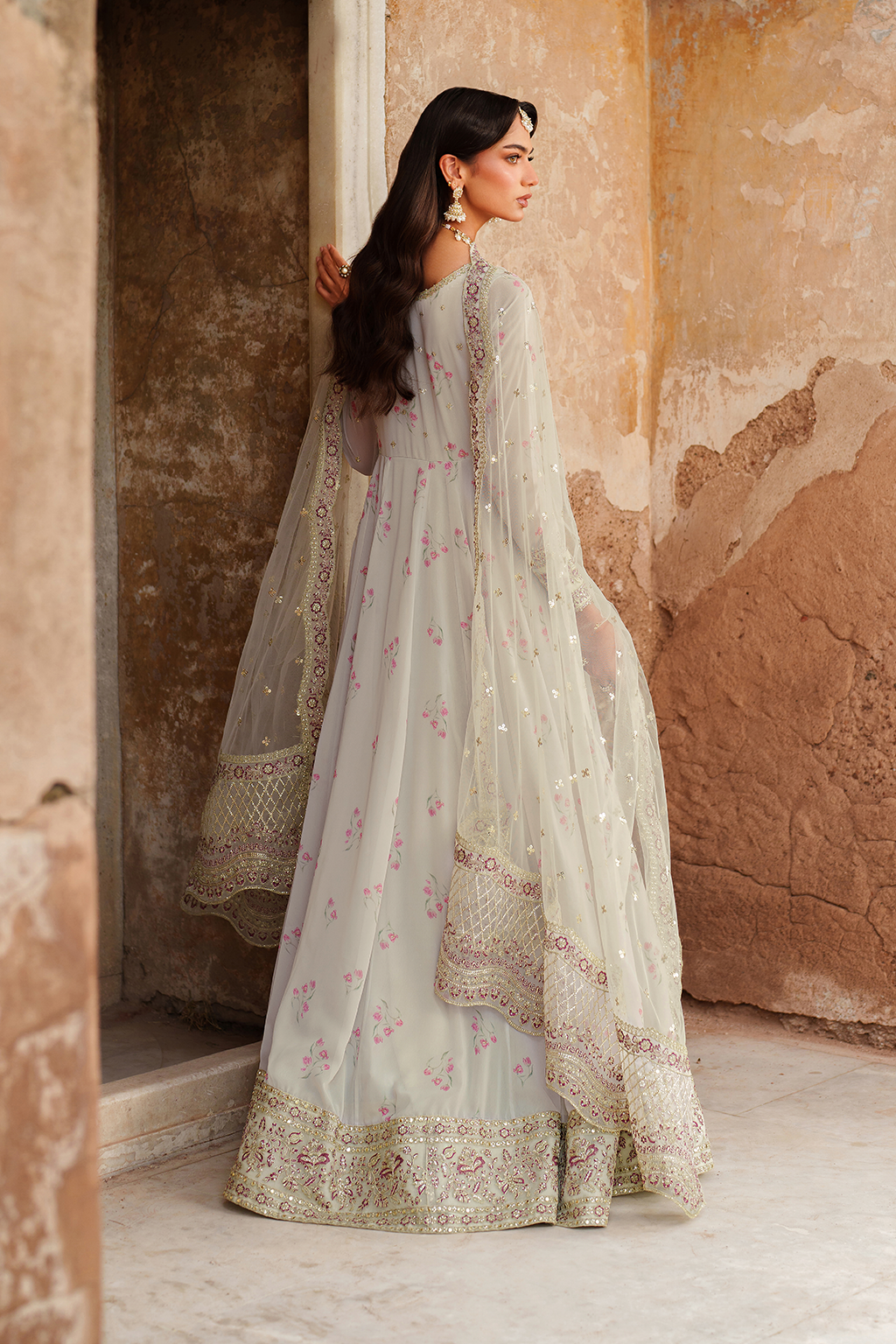 Iznik | Festive Formal | UE-551 Printed Chiffon - by Libasekhas UK - Registered Vendor of : Iznik - 100% Original Designer Dress