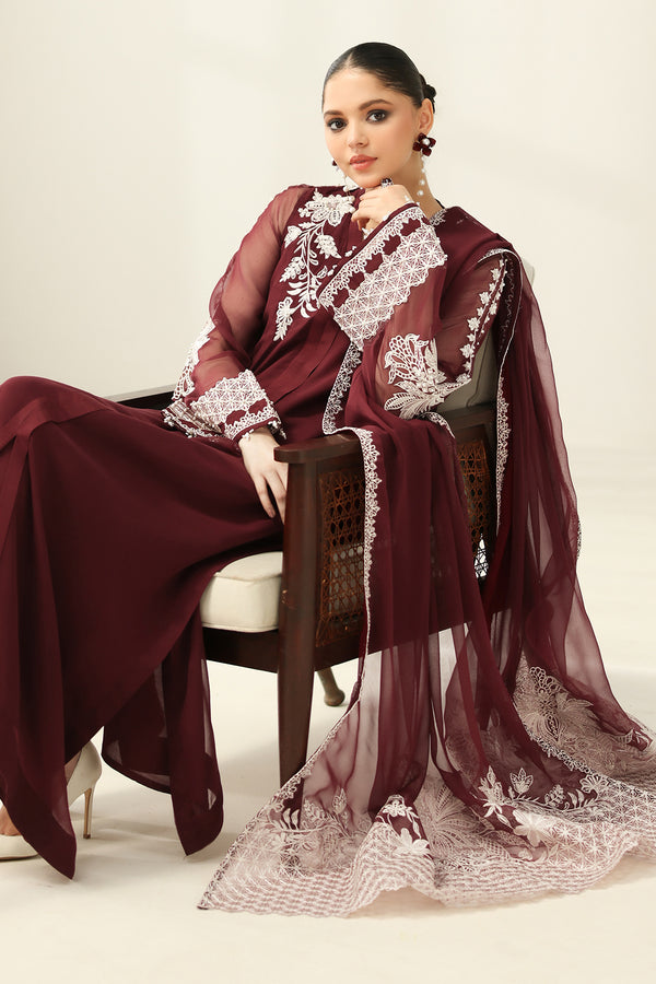 Baroque | Luxury Pret 25 | EMBROIDERED CHIFFON PR-1160 - by Libasekhas UK - Registered Vendor of : Baroque - 100% Original Designer Dress