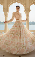 Threads and Motifs | Formal Outfits | Blouse With Printed Lehenga - by Libasekhas UK - Registered Vendor of : Threads and Motifs - 100% Original Designer Dress