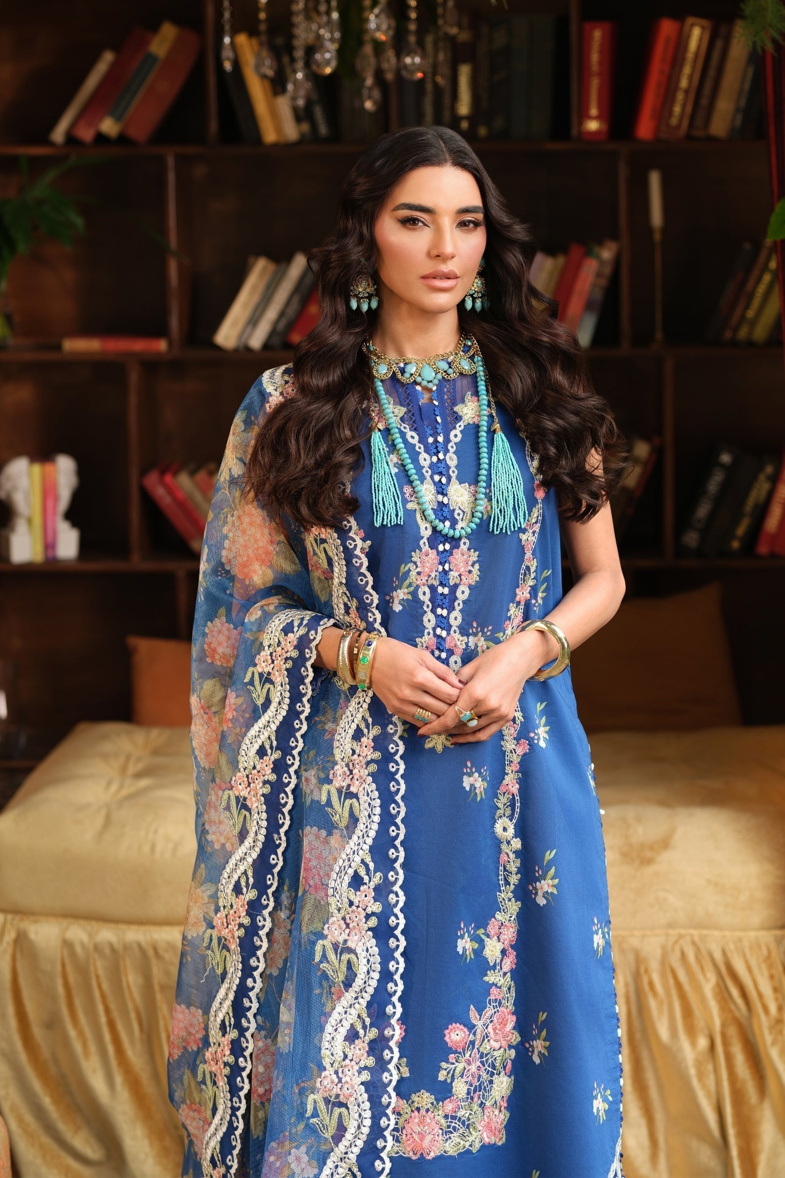 Maryam Hussain | Luxury Lawn 26 | Skye - by Libasekhas UK - Registered Vendor of : Maryam Hussain - 100% Original Designer Dress