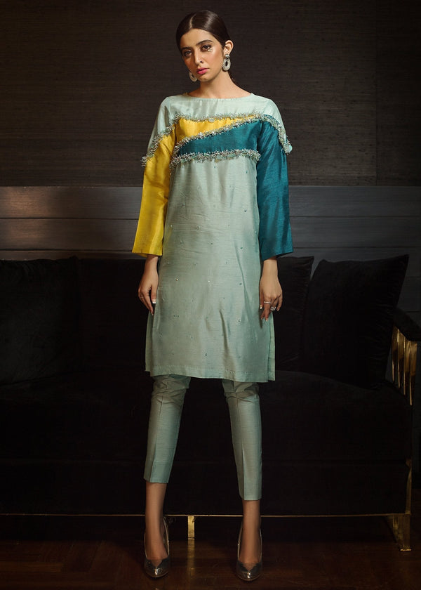 Hana | Serendipity Ready to Wear | Lemongrass Play - by - Libasekhas UK - Registered Vendor of : Hana - 100% Original Designer Dresss