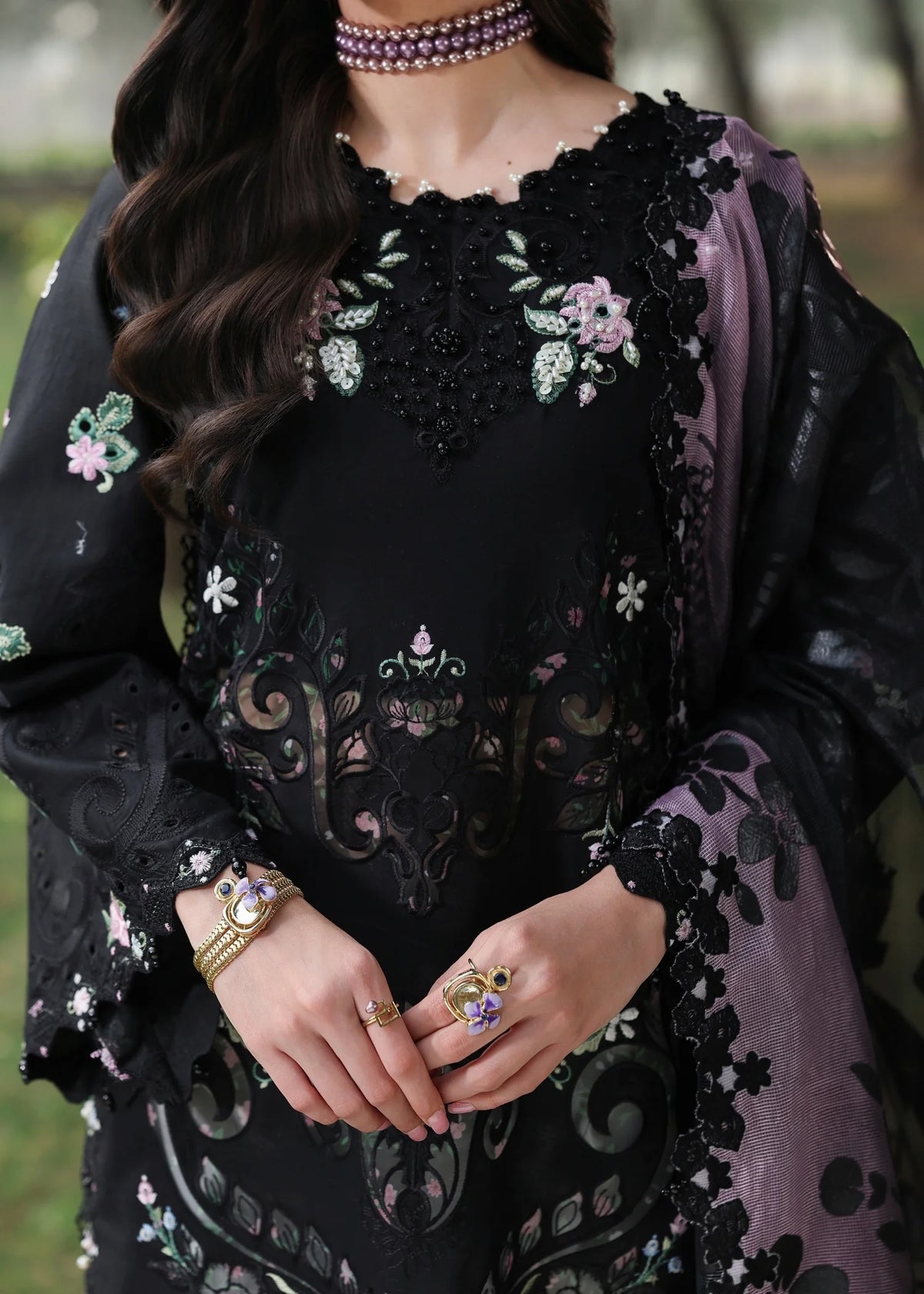 Sardinia | Tales of Petals | MIDNIGHT BLOOM - by Libasekhas UK - Registered Vendor of : Sardinia - 100% Original Designer Dress