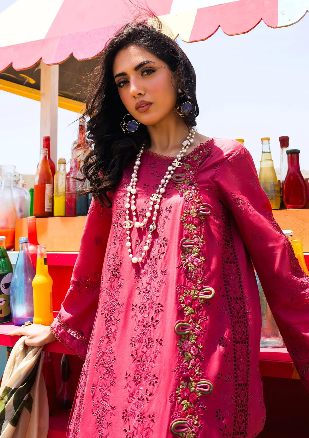Elaf Premium | Hai Kuch Festive Lawn 24 | EHK-05 Naaz - by - Libasekhas UK - Registered Vendor of : Elaf Premium - 100% Original Designer Dresss